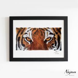 Tiger Eyes Drawing | Tiger Eyes Pencil Sketch | Custom Portrait Drawing | Najam Art Works